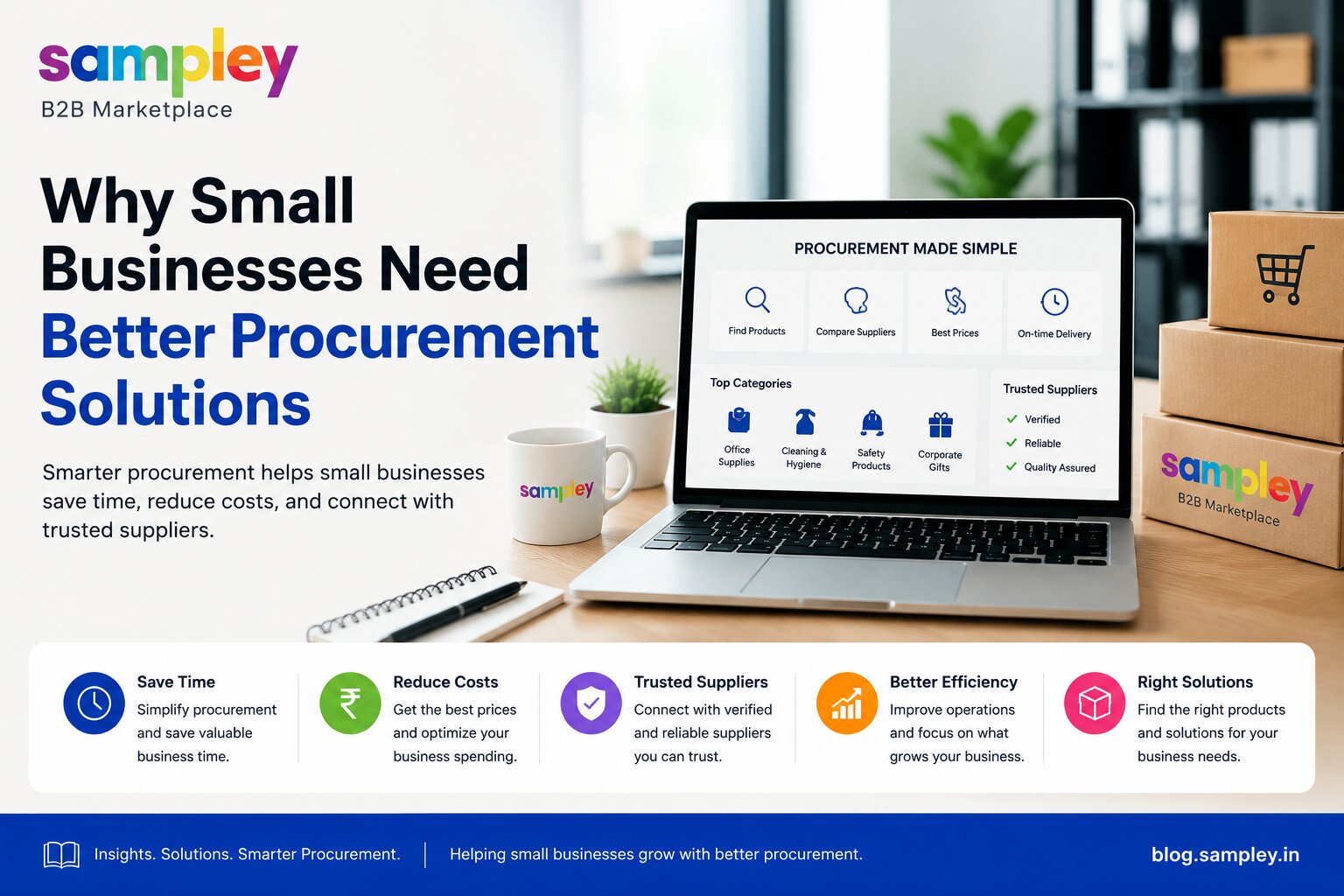 Small business procurement solutions and trusted supplier discovery with Sampley